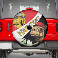 Personalised Tunisia Spare Tire Cover Camelus Dromedarius With Jasmine