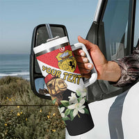 Personalised Tunisia Tumbler With Handle Camelus Dromedarius With Jasmine