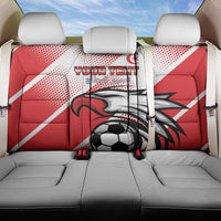 Custom Tunisia Football Back Car Seat Cover Eagle Mascot - Sporty Style