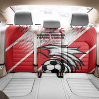 Custom Tunisia Football Back Car Seat Cover Eagle Mascot - Sporty Style