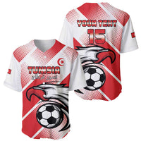Custom Tunisia Football Baseball Jersey Eagle Mascot - Sporty Style