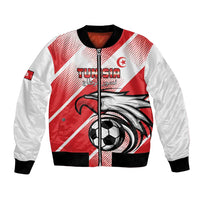Custom Tunisia Football Bomber Jacket Eagle Mascot - Sporty Style