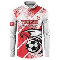 Custom Tunisia Football Button Sweatshirt Eagle Mascot - Sporty Style