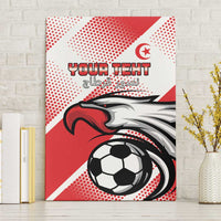 Custom Tunisia Football Canvas Wall Art Eagle Mascot - Sporty Style
