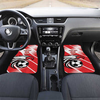 Custom Tunisia Football Car Mats Eagle Mascot - Sporty Style
