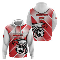 Custom Tunisia Football Hoodie Eagle Mascot - Sporty Style