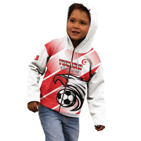 Custom Tunisia Football Kid Hoodie Eagle Mascot - Sporty Style