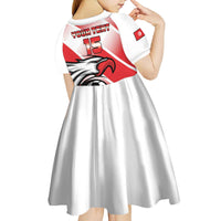 Custom Tunisia Football Kid Short Sleeve Dress Eagle Mascot - Sporty Style