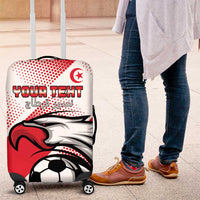 Custom Tunisia Football Luggage Cover Eagle Mascot - Sporty Style