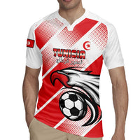 Custom Tunisia Football Rugby Jersey Eagle Mascot - Sporty Style