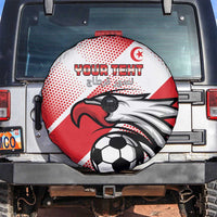 Custom Tunisia Football Spare Tire Cover Eagle Mascot - Sporty Style