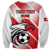 Custom Tunisia Football Sweatshirt Eagle Mascot - Sporty Style