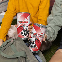 Custom Tunisia Football Tumbler Cup Eagle Mascot - Sporty Style