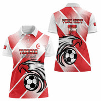 Custom Tunisia Football Women Polo Shirt Eagle Mascot - Sporty Style - Wonder Print Shop