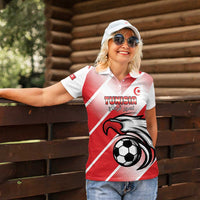 Custom Tunisia Football Women Polo Shirt Eagle Mascot - Sporty Style - Wonder Print Shop