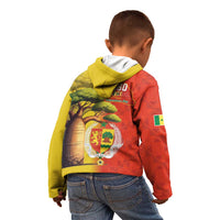 Senegal Independence Day Kid Hoodie Lion With Baobab