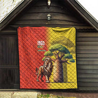 Senegal Independence Day Quilt Lion With Baobab