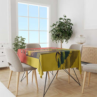 Senegal Independence Day Tablecloth Lion With Baobab