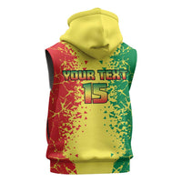 Custom Senegal Football Sleeveless Zip Hoodie We Are the Champions