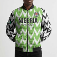 Custom Nigeria Football Bomber Puffer Jacket Go Champions Super Eagles