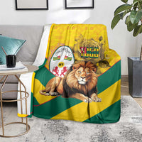 Togo Independence Day Blanket Lion With Coat Of Arms Kente Pattern