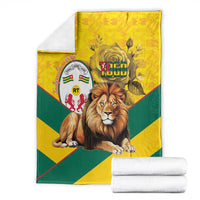 Togo Independence Day Blanket Lion With Coat Of Arms Kente Pattern