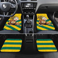 Togo Independence Day Car Mats Lion With Coat Of Arms Kente Pattern