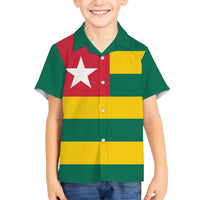 Togo Country Flag Family Matching Short Sleeve Bodycon Dress and Hawaiian Shirt Togolese Independence