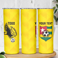 Custom Togo Football Skinny Tumbler Come On Les Eperviers