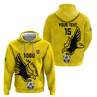 Custom Togo Football Zip Hoodie Come On Les Eperviers