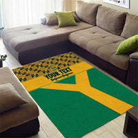 Custom South Africa Soccer Area Rug Go Champions