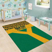 Custom South Africa Soccer Area Rug Go Champions