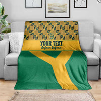 Custom South Africa Soccer Blanket Go Champions