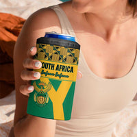 Custom South Africa Soccer 4 in 1 Can Cooler Tumbler Go Champions