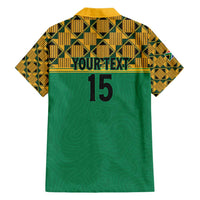 Custom South Africa Soccer Family Matching Puletasi and Hawaiian Shirt Go Champions