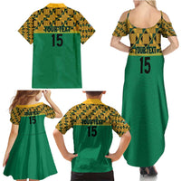 Custom South Africa Soccer Family Matching Summer Maxi Dress and Hawaiian Shirt Go Champions