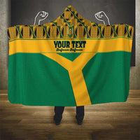 Custom South Africa Soccer Hooded Blanket Go Champions