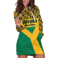 Custom South Africa Soccer Hoodie Dress Go Champions