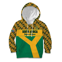 Custom South Africa Soccer Kid Hoodie Go Champions