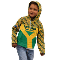 Custom South Africa Soccer Kid Hoodie Go Champions