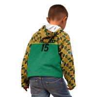 Custom South Africa Soccer Kid Hoodie Go Champions