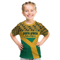 Custom South Africa Soccer Kid T Shirt Go Champions