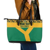 Custom South Africa Soccer Leather Tote Bag Go Champions