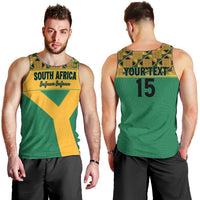 Custom South Africa Soccer Men Tank Top Go Champions