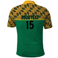 Custom South Africa Soccer Polo Shirt Go Champions