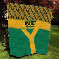 Custom South Africa Soccer Quilt Go Champions