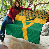 Custom South Africa Soccer Quilt Go Champions