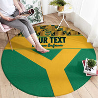 Custom South Africa Soccer Round Carpet Go Champions