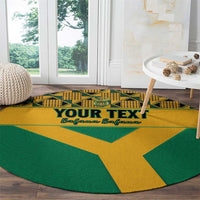 Custom South Africa Soccer Round Carpet Go Champions