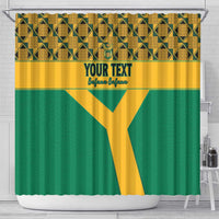 Custom South Africa Soccer Shower Curtain Go Champions